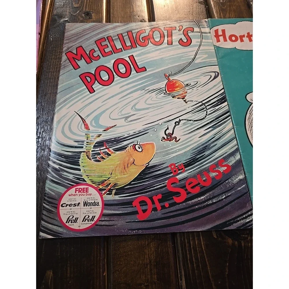 NOS 3 Vintage 1975 Dr Seuss Crest Procter Gamble Promo Paper Back Book